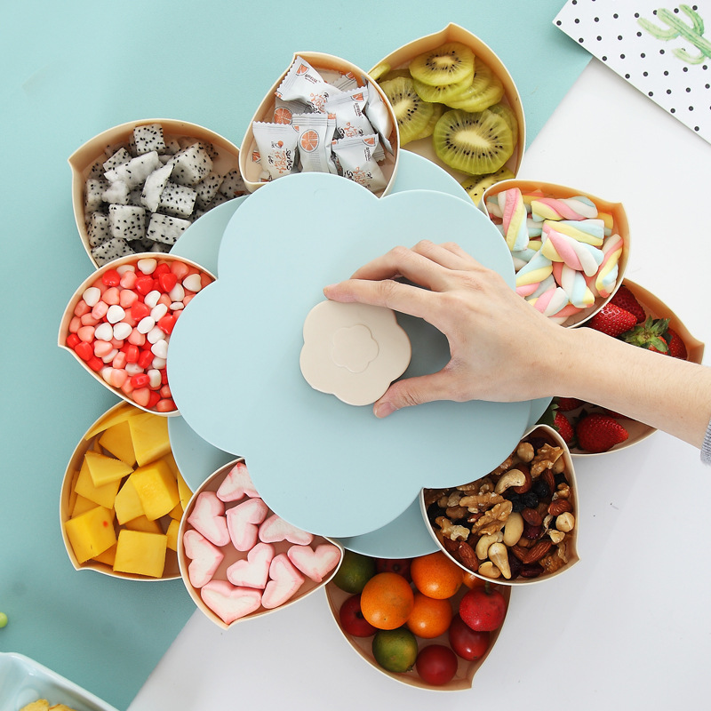 Dried Fruit Mix - ตลกคู่โรตารี่กล่องออกแบบดอกไม้งานแต่งงานขนมขบเคี้ยวกล่องเครื่องประดับเครื่องสำอางค์แห้งผลไม้ Storage Bin