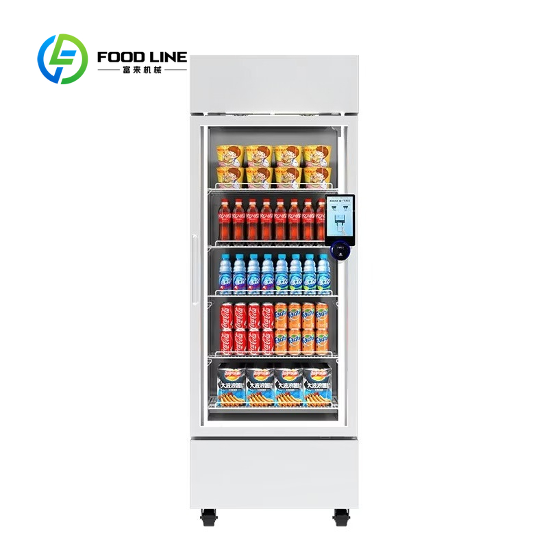 Food Snacks Vending Machine - ตู้จำหน่ายสินค้าอัตโนมัติอัจฉริยะ อาหารจานด่วน เครื่องดื่มแช่เย็น ขนมขบเคี้ยว หน้าจอสัมผัส 15.6