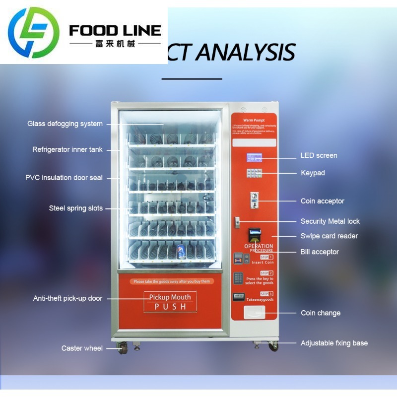 ตู้จำหน่ายสินค้าอัตโนมัติแบบกำ - Food Snacks Vending Machine บทวิจารณ์และราคา