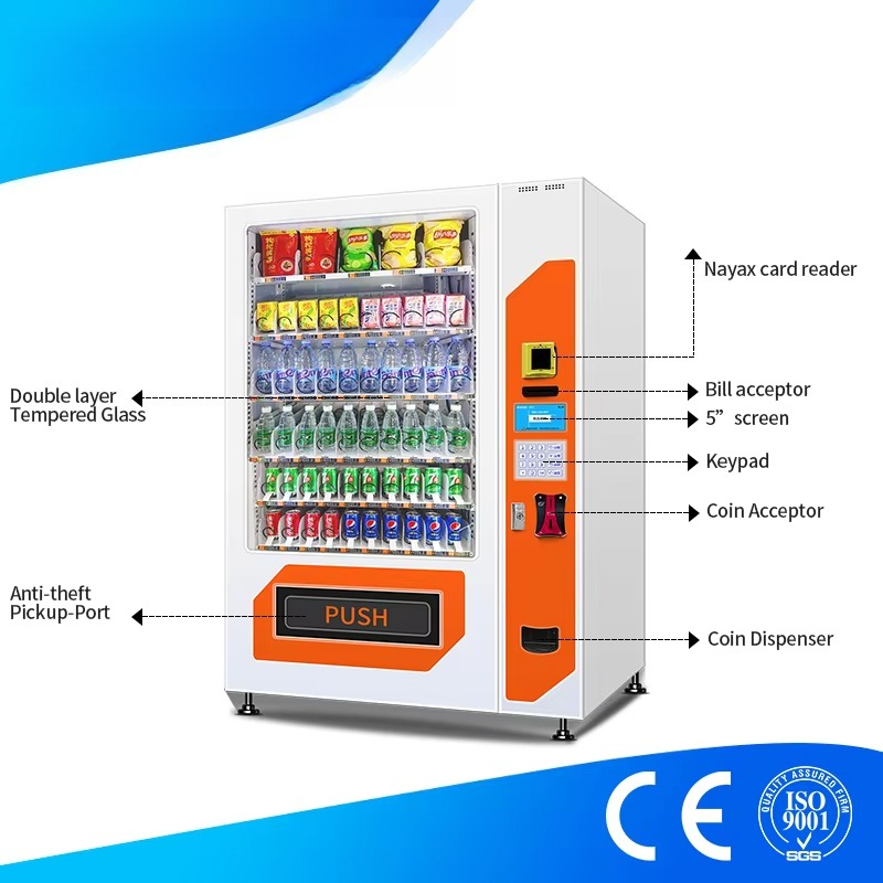 เครื่องจำหน่ายอาหารและเครื่องด - Food Snacks Vending Machine บทวิจารณ์และราคา